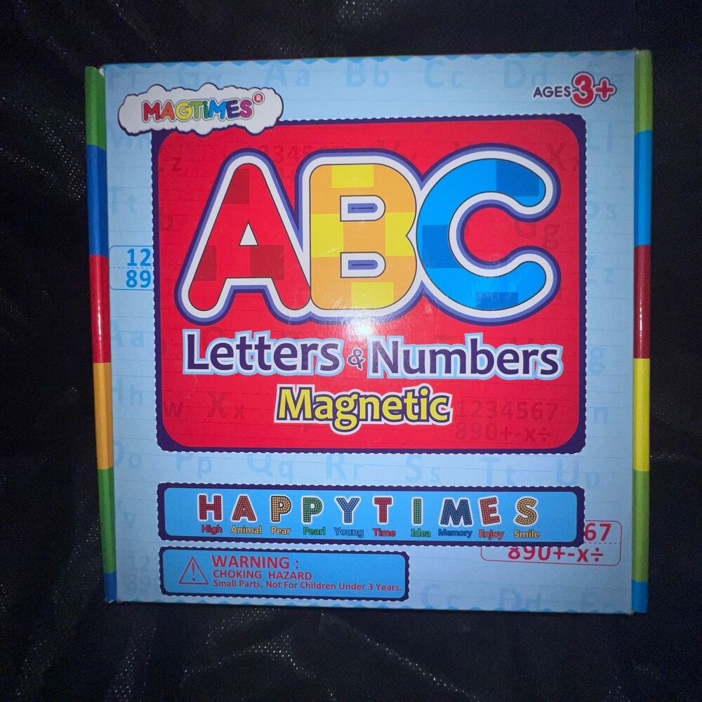 Happy Times ABC Letters Numbers Magnetic Educational Learning Toy Set